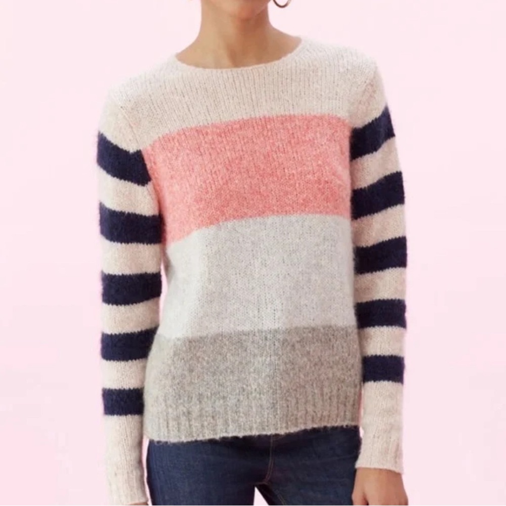 La Vie Rebecca Taylor cozy striped sweater